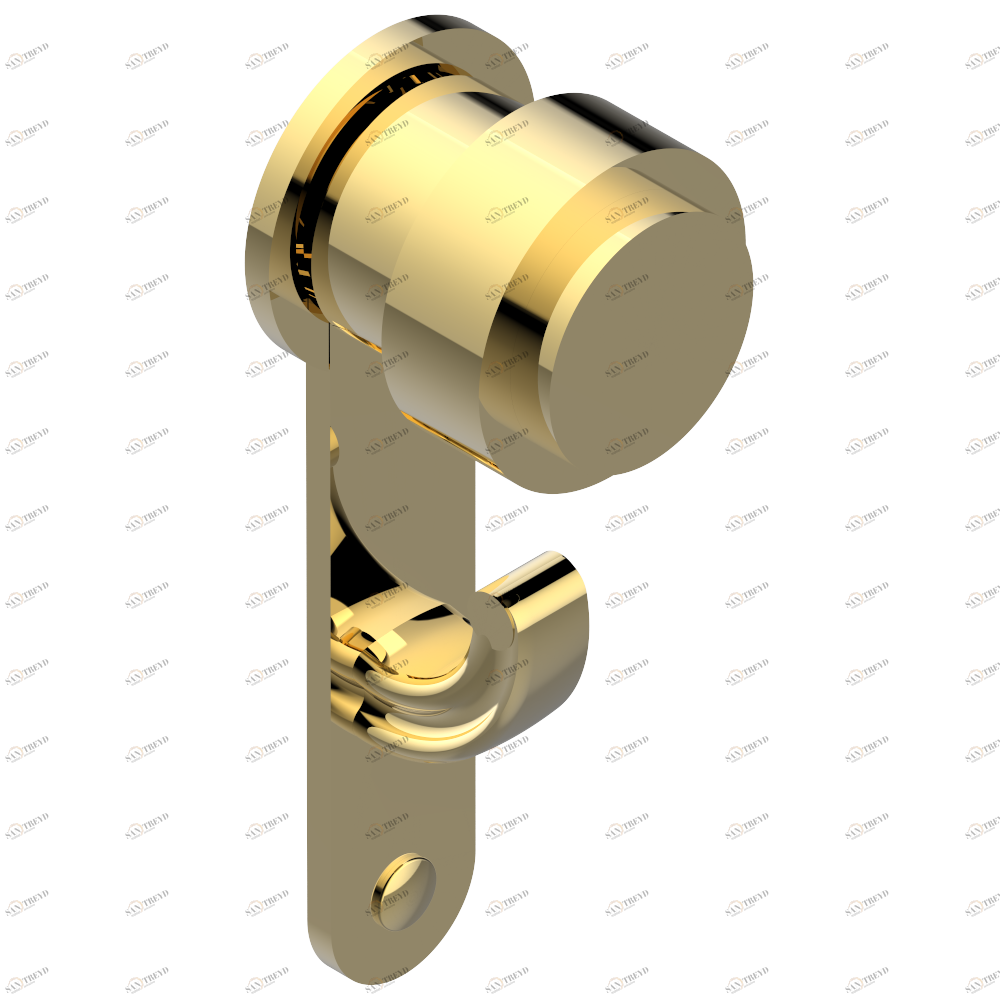 U4A-508 Крючок для халатов одинарный Thg-paris Diplomate с гладкими кольцами Покрытие PVD золотистый цвет U4A-508 CAT.F