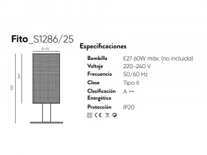 092098 Настольная лампа латунь - черный Aromas del Campo Fito
