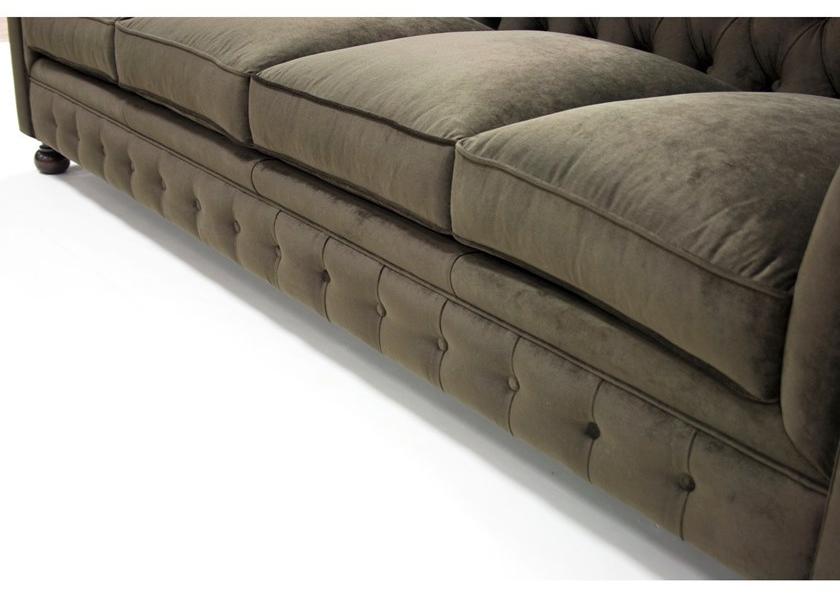 CREARTE COLLECTIONS Стеганый велюровый диван 4 мест Chesterfield crearte 19 - Вид №3