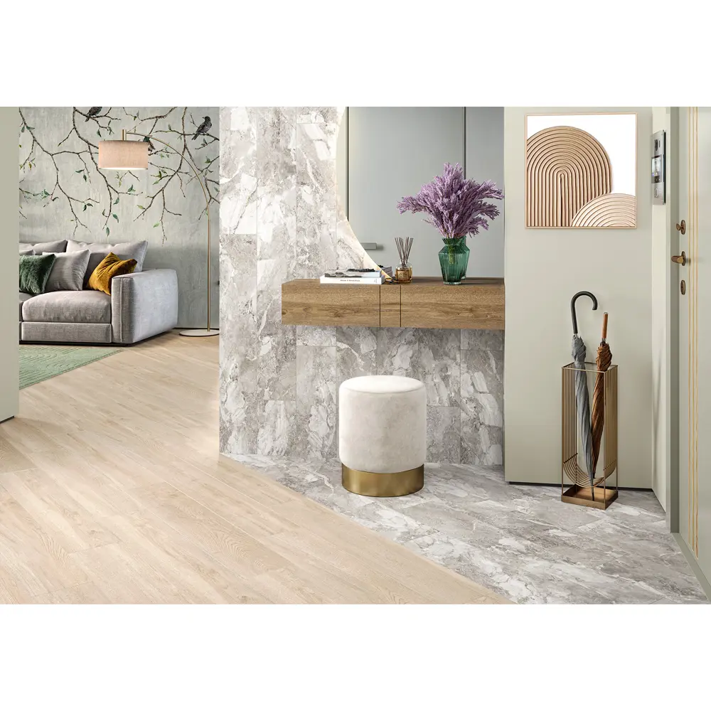 Глазурованный керамогранит Alma Ceramica Landstone 40 20x90 см 1.62 м² матовый цвет бежевый 89456747 STLM-2055451