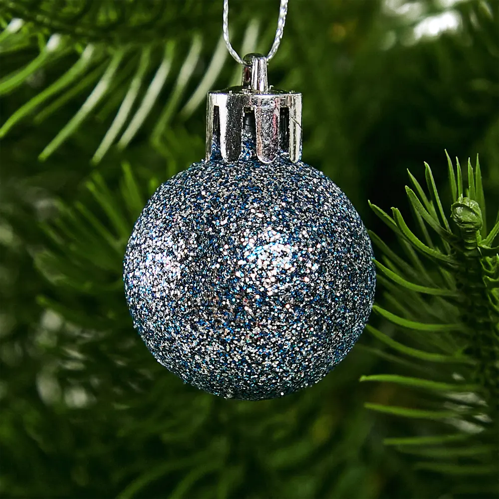 87036350 Набор новогодних шаров Christmas ø8 см цвет синий 50 шт. STLM-1322347 Santreyd  - Вид №14
