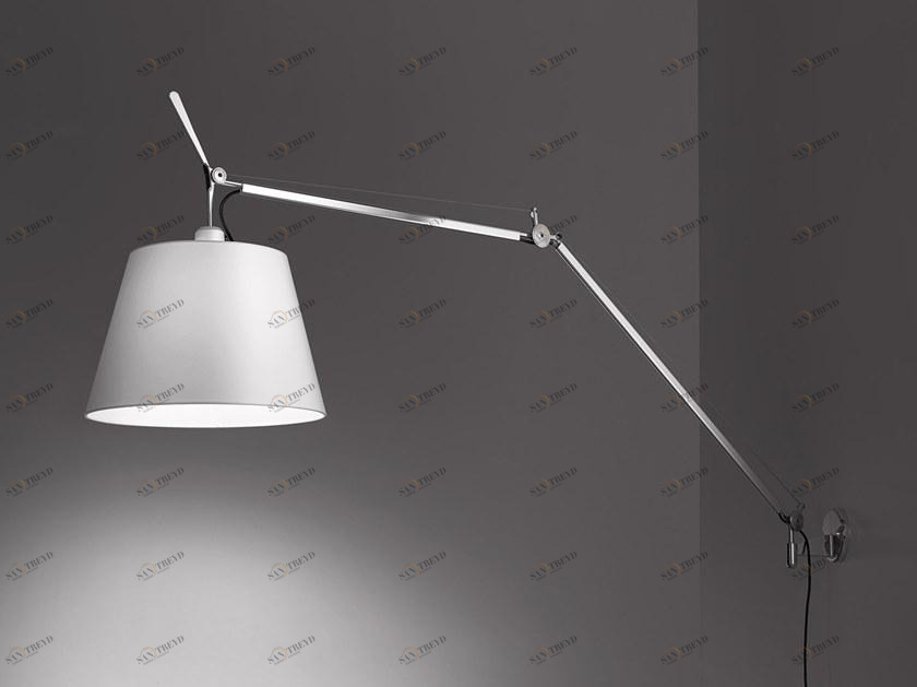 Artemide Настенный светильник из алюминия и сатина Tolomeo sun-id-1449054