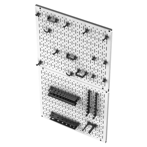 Система хранения инструментов на перфопанелях 45x50 см металл цвет серый