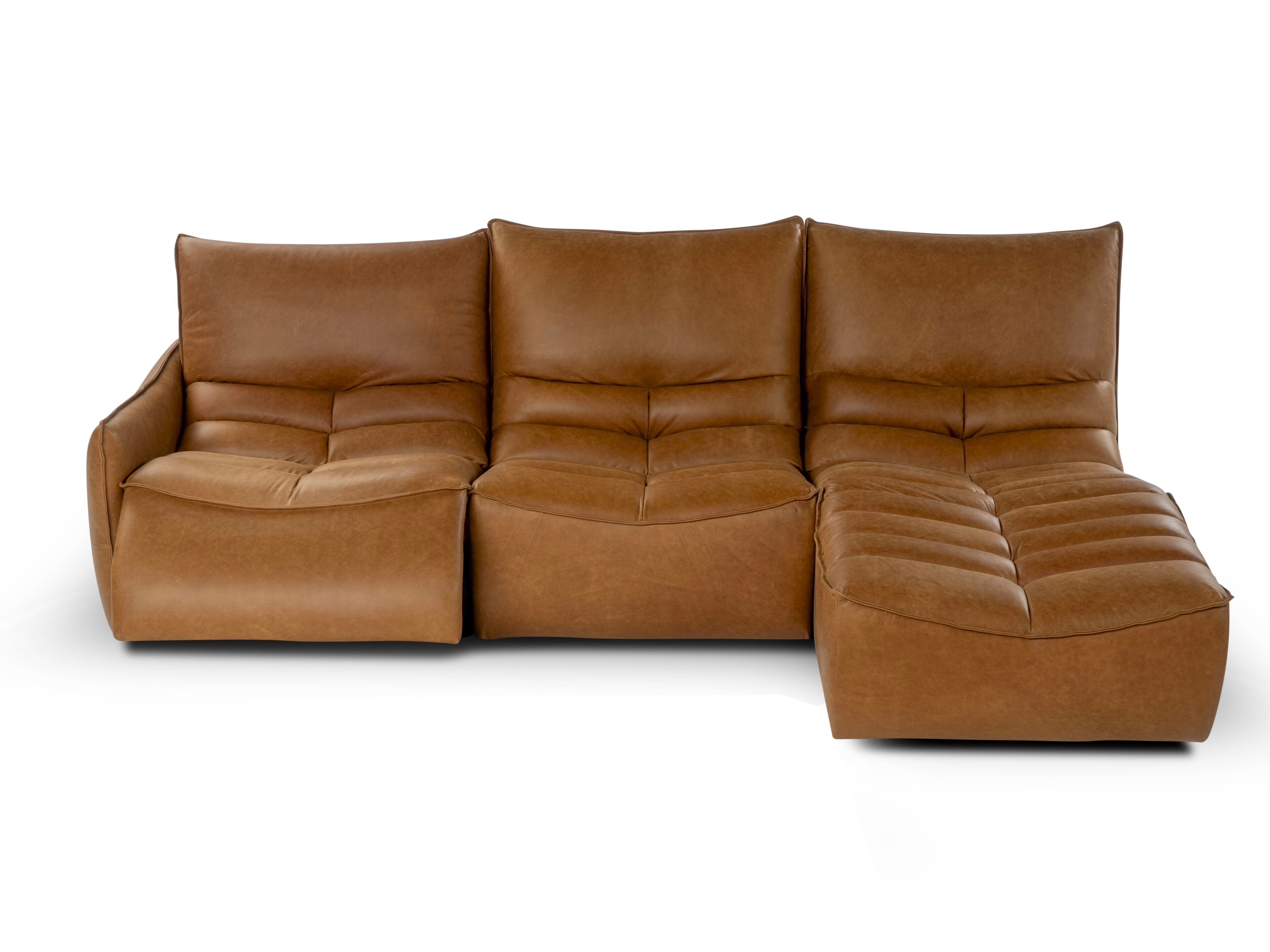 Модульный кожаный диван с откидывающейся спинкой Calia Italia Modular ARCH-00095741