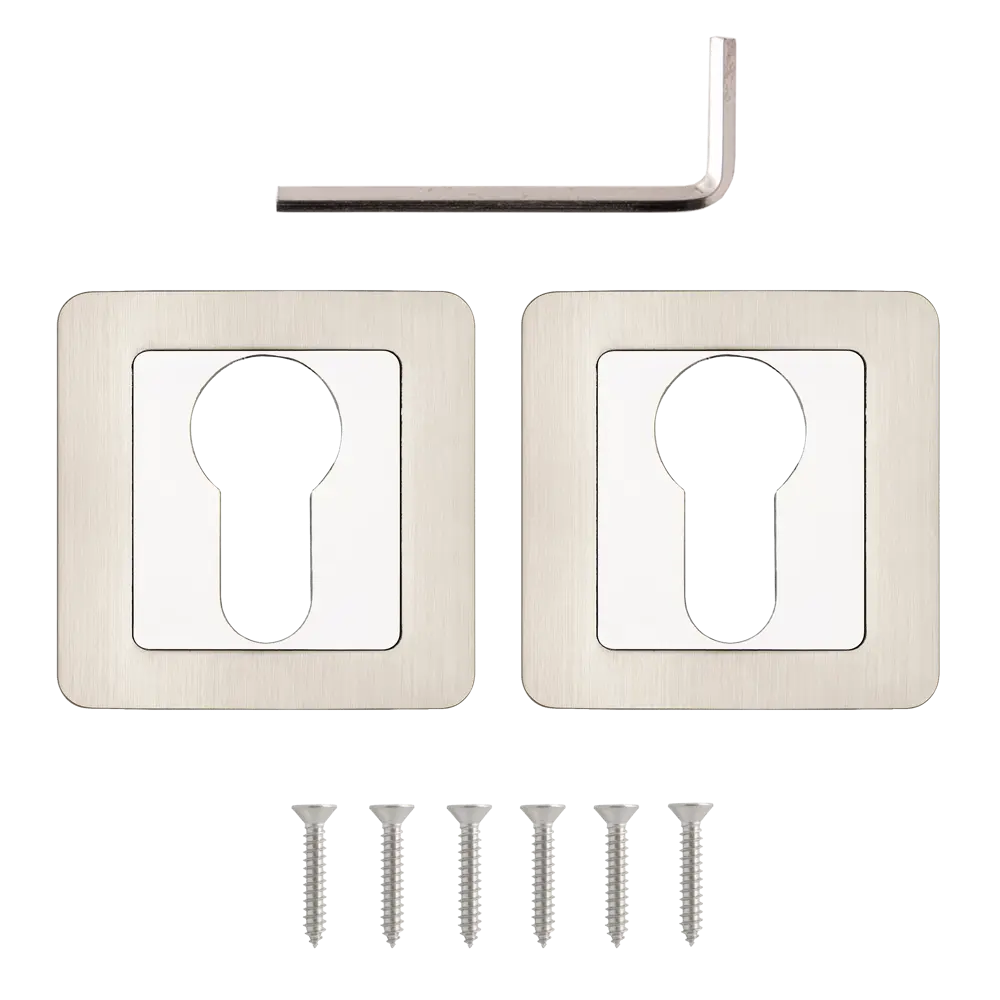 Накладка на замочную скважину Armex DP-C-22 52x52 мм цвет никель STLM-2196600 - Вид №1