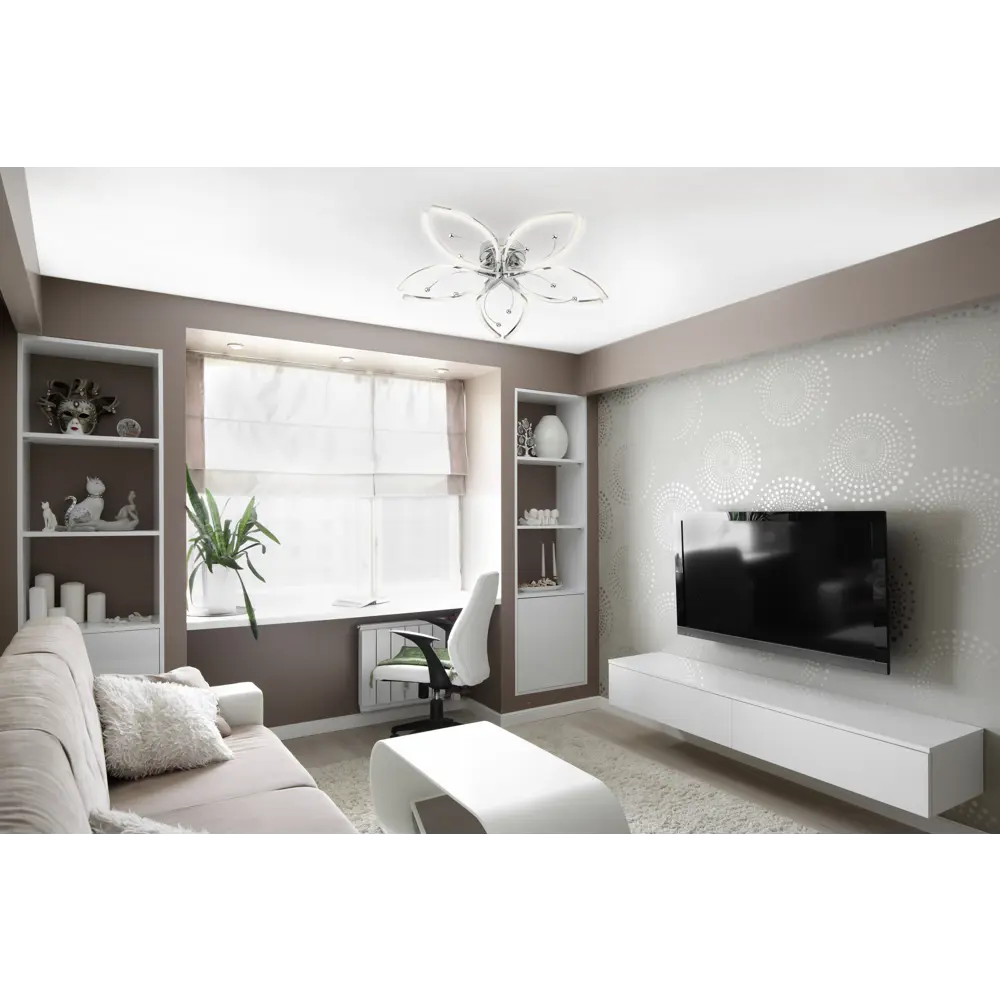Люстра светодиодная Eurosvet Fiona 90056/5, 25 м², цвет хром 81959061 STLM-2104565  - Вид №9