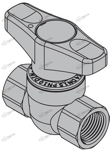 TECO Клапан с прямой резьбой f / f управление рукояткой T4 sun-id-1446615