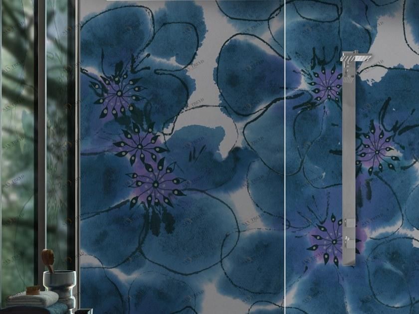 Baboon Виниловые обои с цветочными мотивами Pattern sun-id-1500048