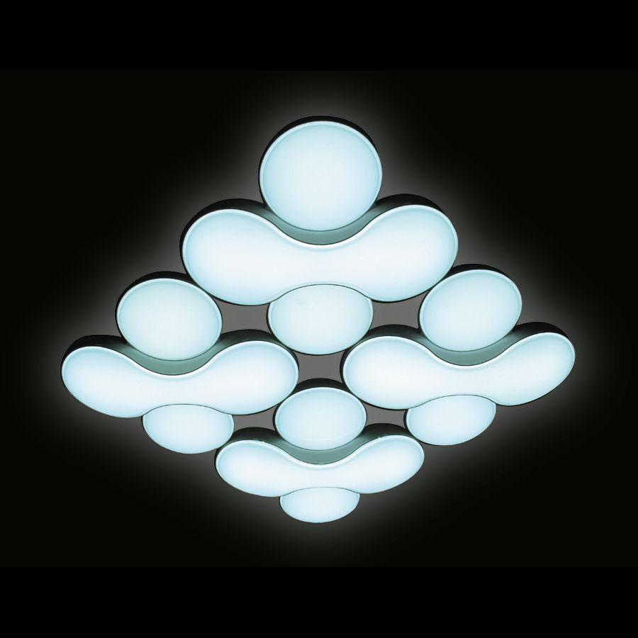 Потолочный светодиодный светильник Ambrella light Orbital Granule FG1066/4 WH 208W D720*720 AMBRELLA LIGHT ORBITAL GRANULE 223552 Белый  - Вид №1