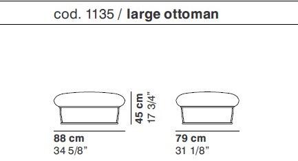 La Cividina Пуф из мягкой ткани Bernard sun-id-1353830 - Вид №4