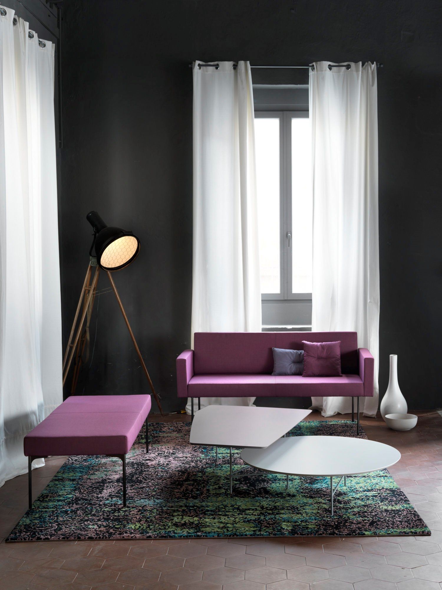 Мягкая скамейка из ткани SITIA Laguna ARCH-00129293 - Вид №2