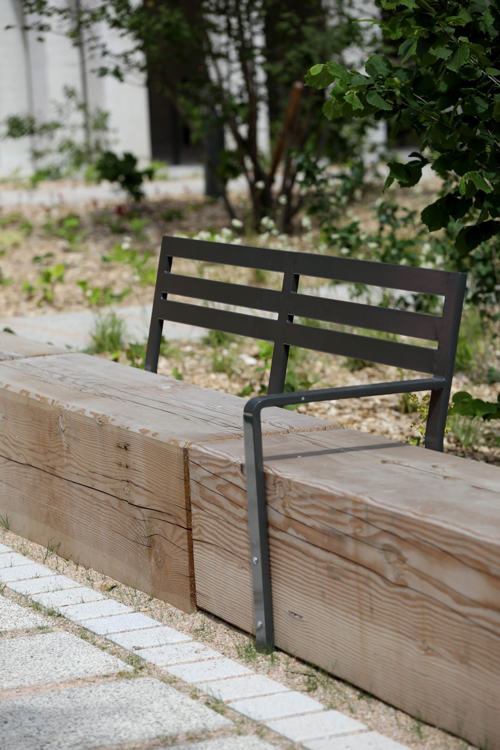 Деревянная скамья со спинкой Urbencéa TAMM ARCH-00138394 - Вид №1