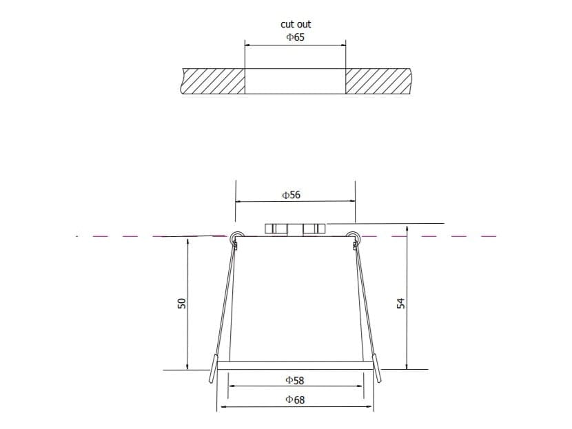 Алюминиевый круглый утопленный прожектор In Stock Maytoni ARCH-00005703 - Вид №2