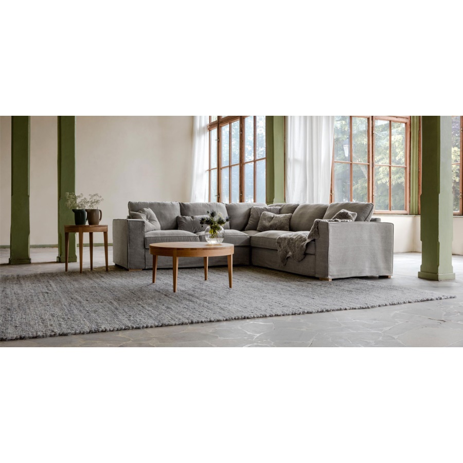 Диван угловой Abbe правосторонний светло-серый, обивка Mattis Sits S1009 - Вид №1