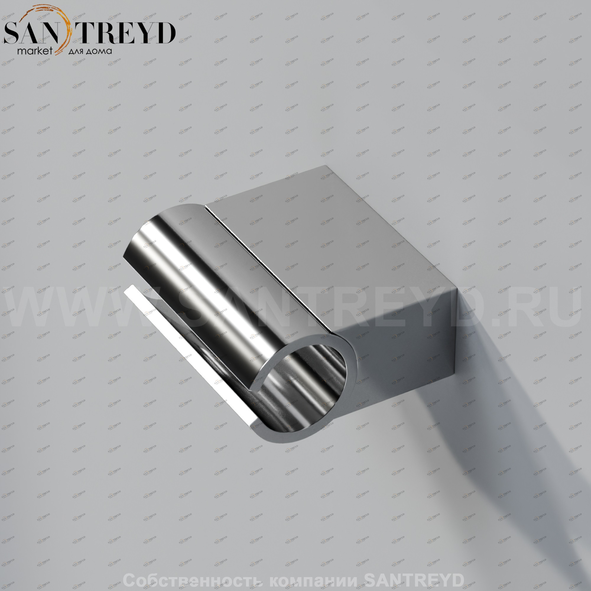 Держатель для ручного душа CRUB0969S SQUARE хромированный Agape