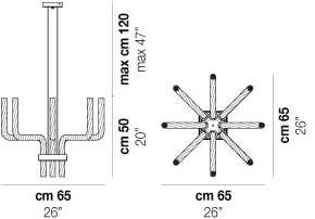Vetreria Vistosi Подвесной светильник из дутого стекла Stardust sun-id-1365294 - Вид №3