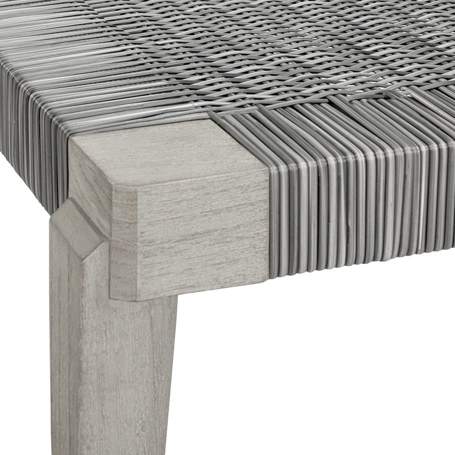 Прямоугольная Садовая подставка для ног из тикового дерева и JanusFiber® JANUS et Cie Альпинарий ARCH-00007914 - Вид №2