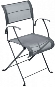 Fermob Складной брезентовый садовый стул с подлокотниками Dune