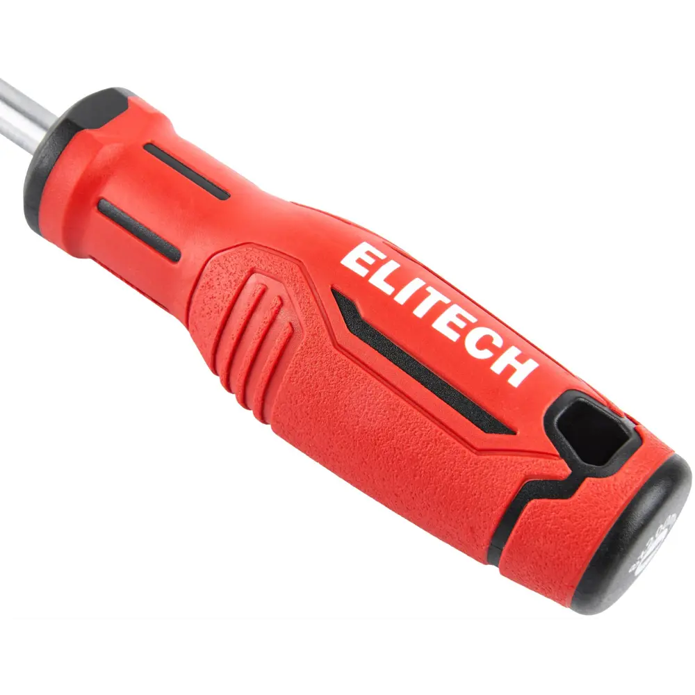 Отвертка прямая Elitech 211108 SL8x200 мм с магнитным наконечником 89407114 STLM-1573074 - Вид №3