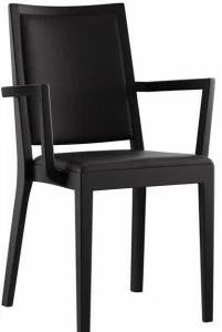 horgenglarus Штабелируемый стул из массива дерева с подлокотниками Miro 6-406a