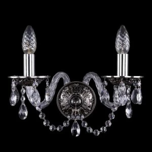 Бра Bohemia Ivele 1610/2/NB BOHEMIA IVELE СВЕЧА 077243 Прозрачный;серебро