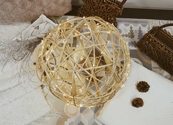 NC161 LED Плетеный шар Dekoraniaevents Navidad 