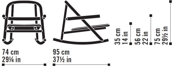 Very Wood Садовое кресло-качалка Iroko с подлокотниками Unam out sun-id-1356247 - Вид №4