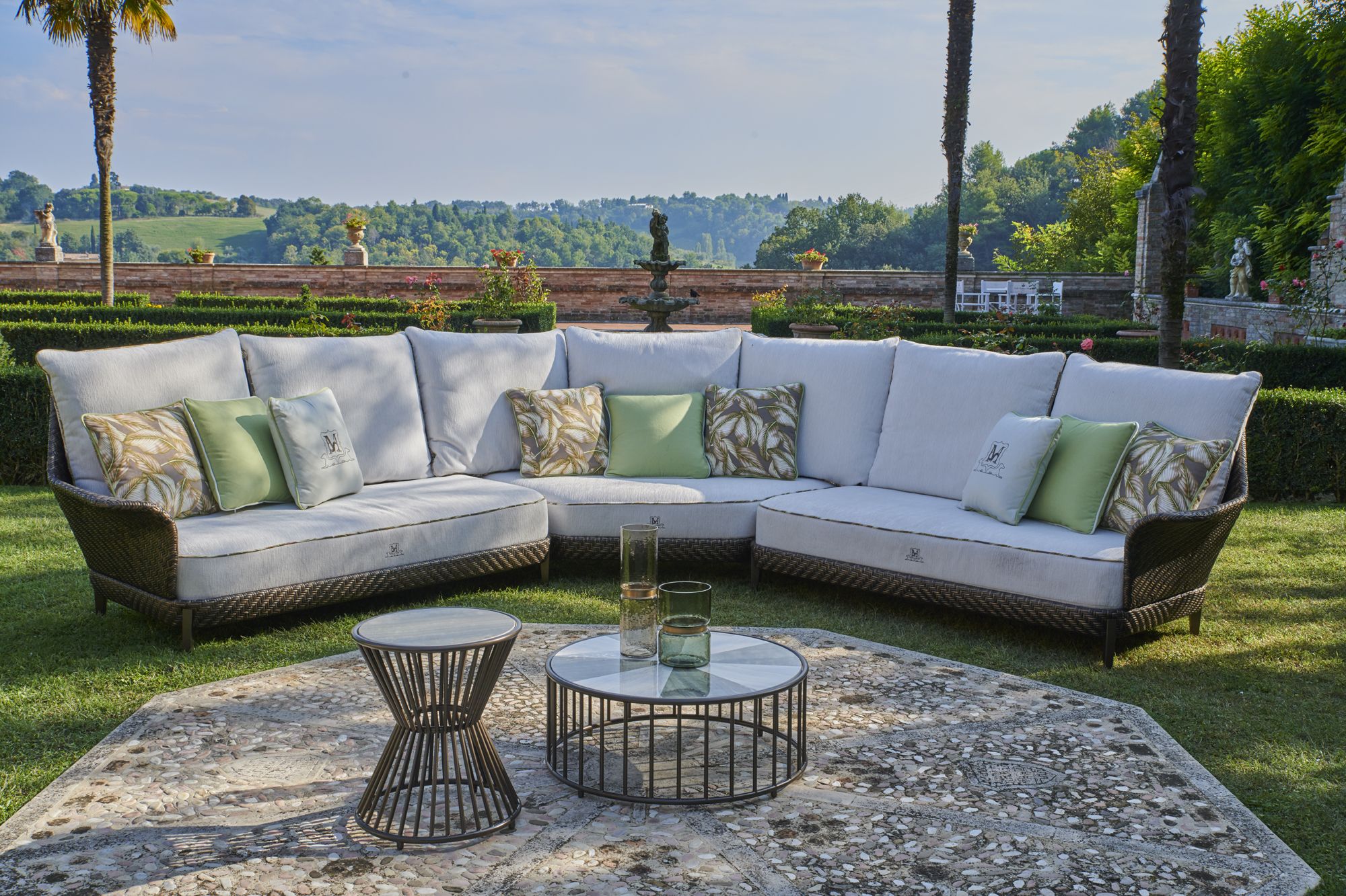 5-местный угловой садовый диван Samuele Mazza Outdoor Аралия ARCH-00110931 - Вид №1