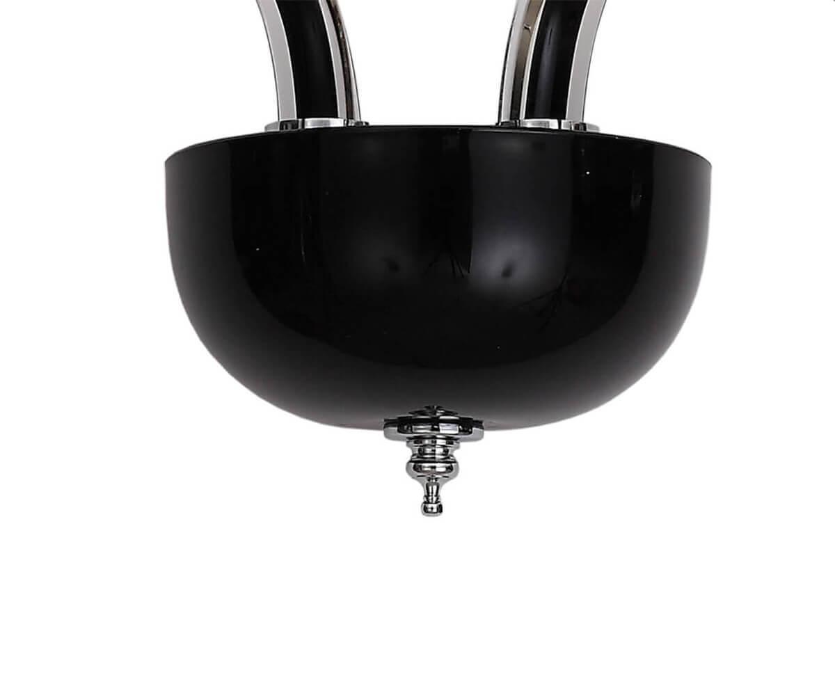 Бра настенное черное Lumien Hall "Бонне" 2004/2W-BK LUMIEN HALL СВЕЧА 00-3931583 Черный  - Вид №2