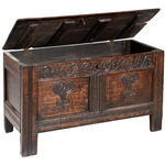 SOR27427 Ранний дубовый резной сундук ijlbrown  - Вид №8