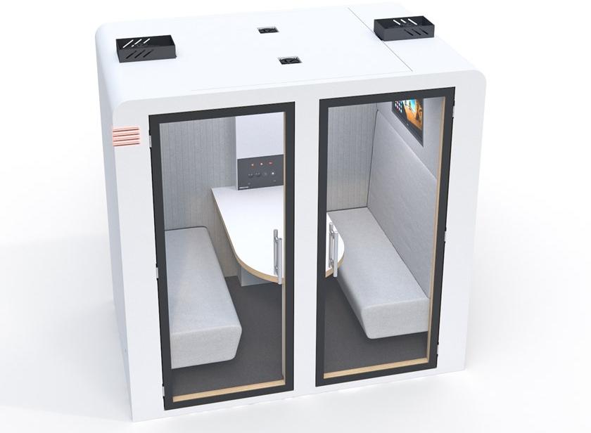 SBS Silence Business Solutions Акустическая будка с мультимедийным подключением на 4 человека Procyon sun-id-1514364 - Вид №1