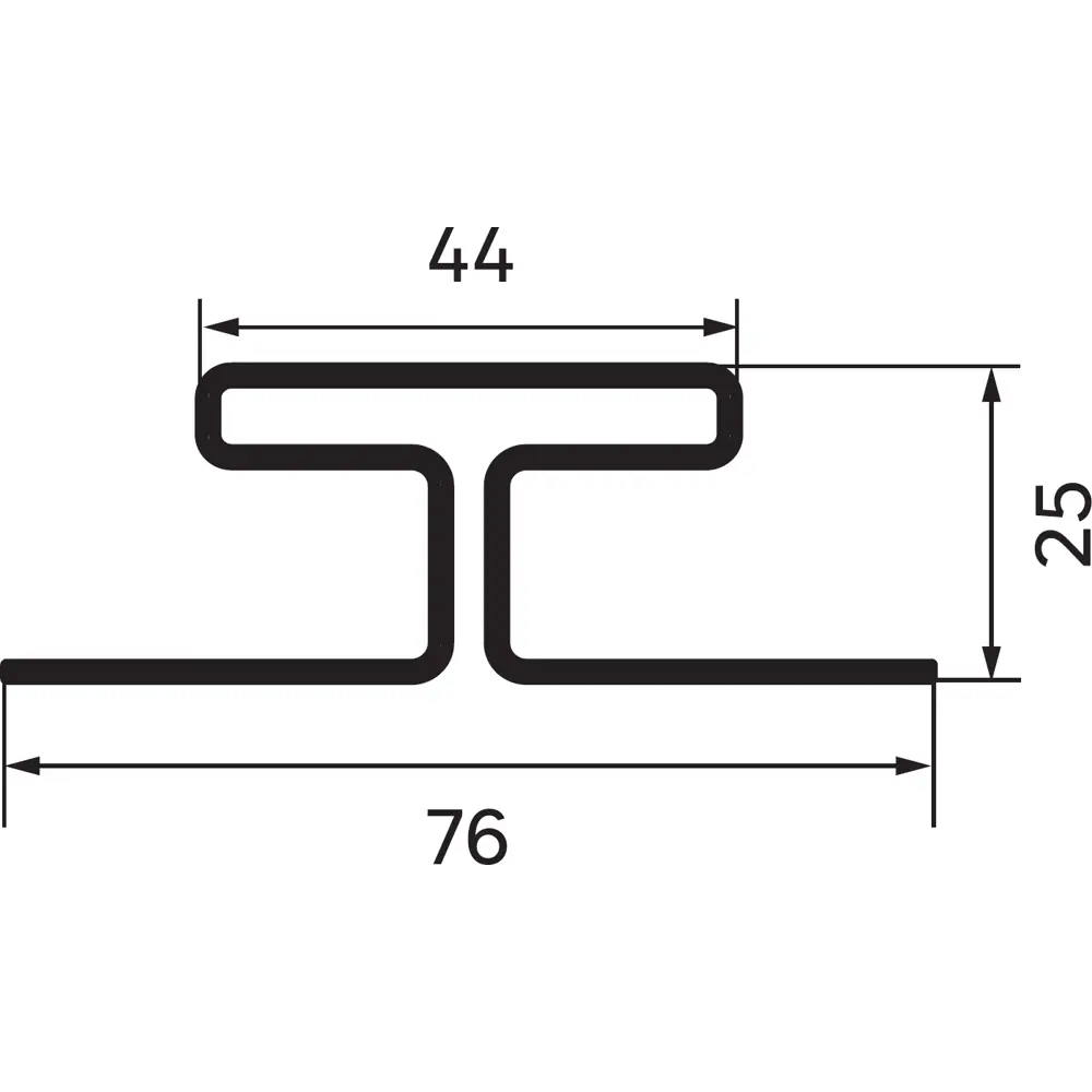 83577608 H-профиль Artens 3000 мм цвет бежевый STLM-0041976  - Вид №1