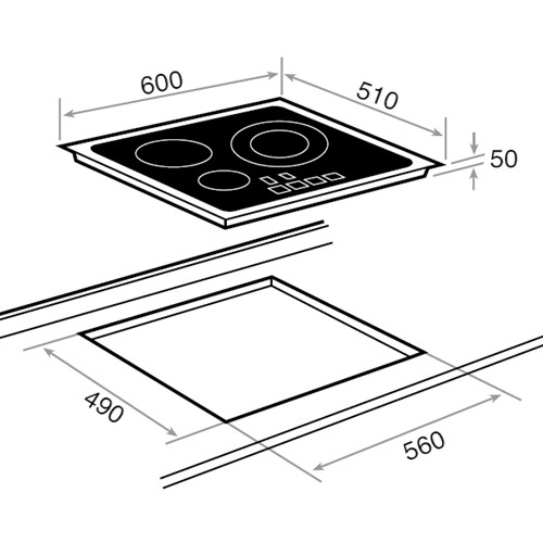 1117974 Варочная панель Teka IRS 631 Турция  - Вид №1