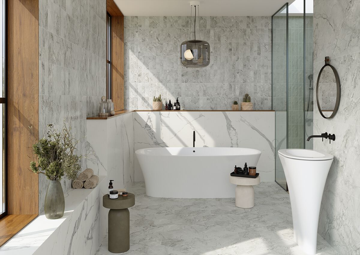 Керамогранит с мраморным эффектом Marca Corona скульптурная ARCH-00061557 - Вид №1