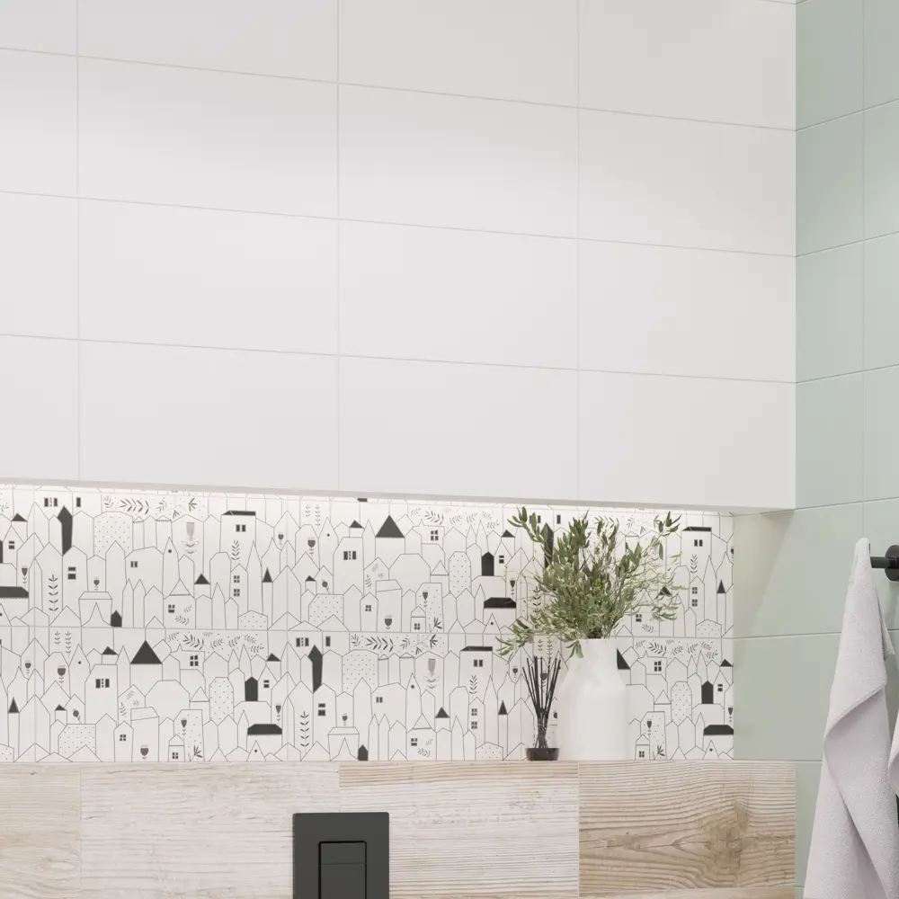 Плитка настенная LB Ceramics Моана 19.8x39.8 см 1.81 м² матовая цвет белый 84874807 STLM-2130830 Play Моана