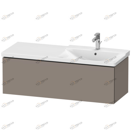 LC615304343 L-Cube Тумбочка подвесная Базальт матовый, декор Duravit