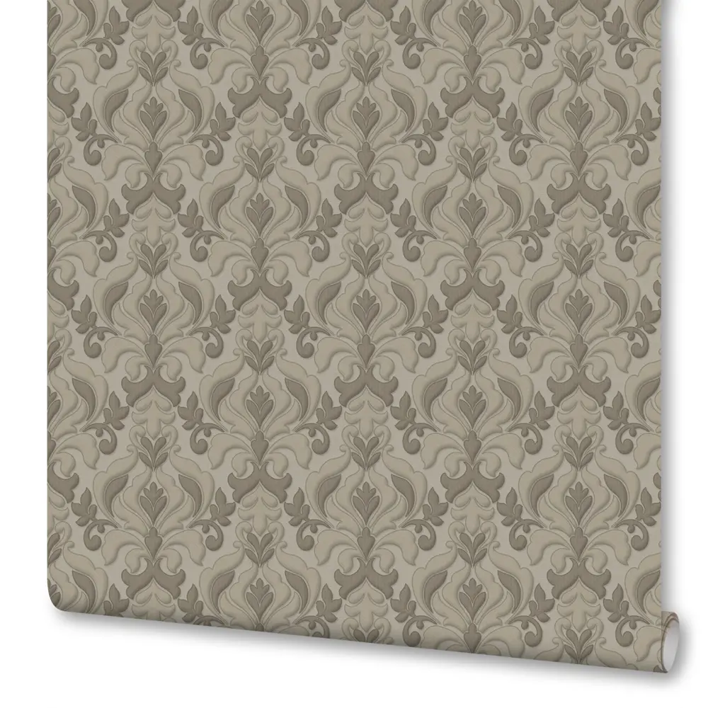 Обои флизелиновые 1,06х10 м цвет бежевый ED1123-02 81961336 STLM-2161323 EURO DECOR Династия