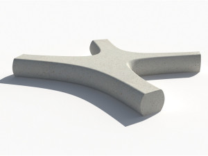 Реконструированная каменная скамья