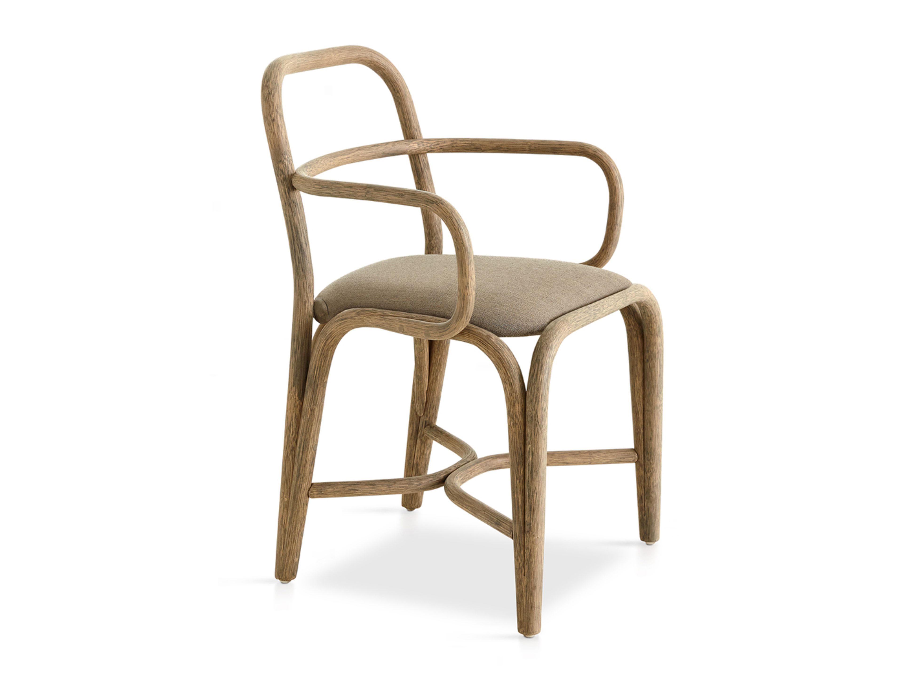 Мягкий стул из ротанга с подлокотниками EXPORMIM Fontal ARCH-00051763