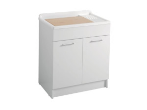 Шкаф для белья из ДСП со стиральной машиной