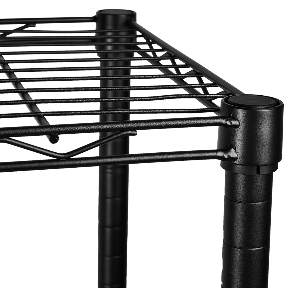 Стеллаж сетчатый KONSENSA 60x35x180 см цвет черный STLM-2071193 - Вид №3