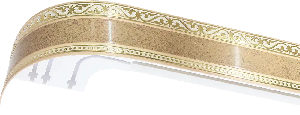 Santreyd Монарх - потолочный трехрядный карниз с орнаментом, 3 м, песок 83325287