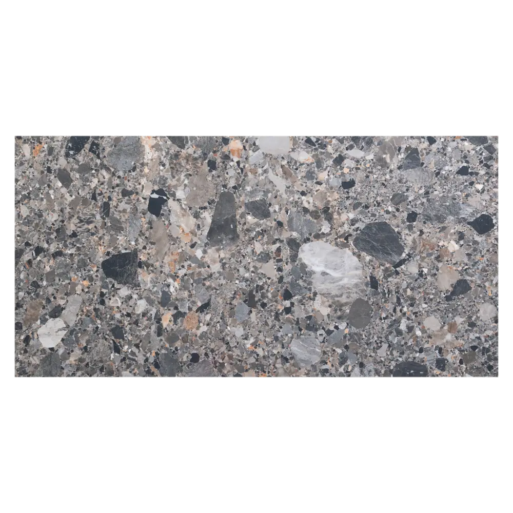 Глазурованный керамогранит Concor Ceppo Natural 60x120 см 1.44 м² полированный цвет тёмно-серый камень 89386034 STLM-2046030 - Вид №1