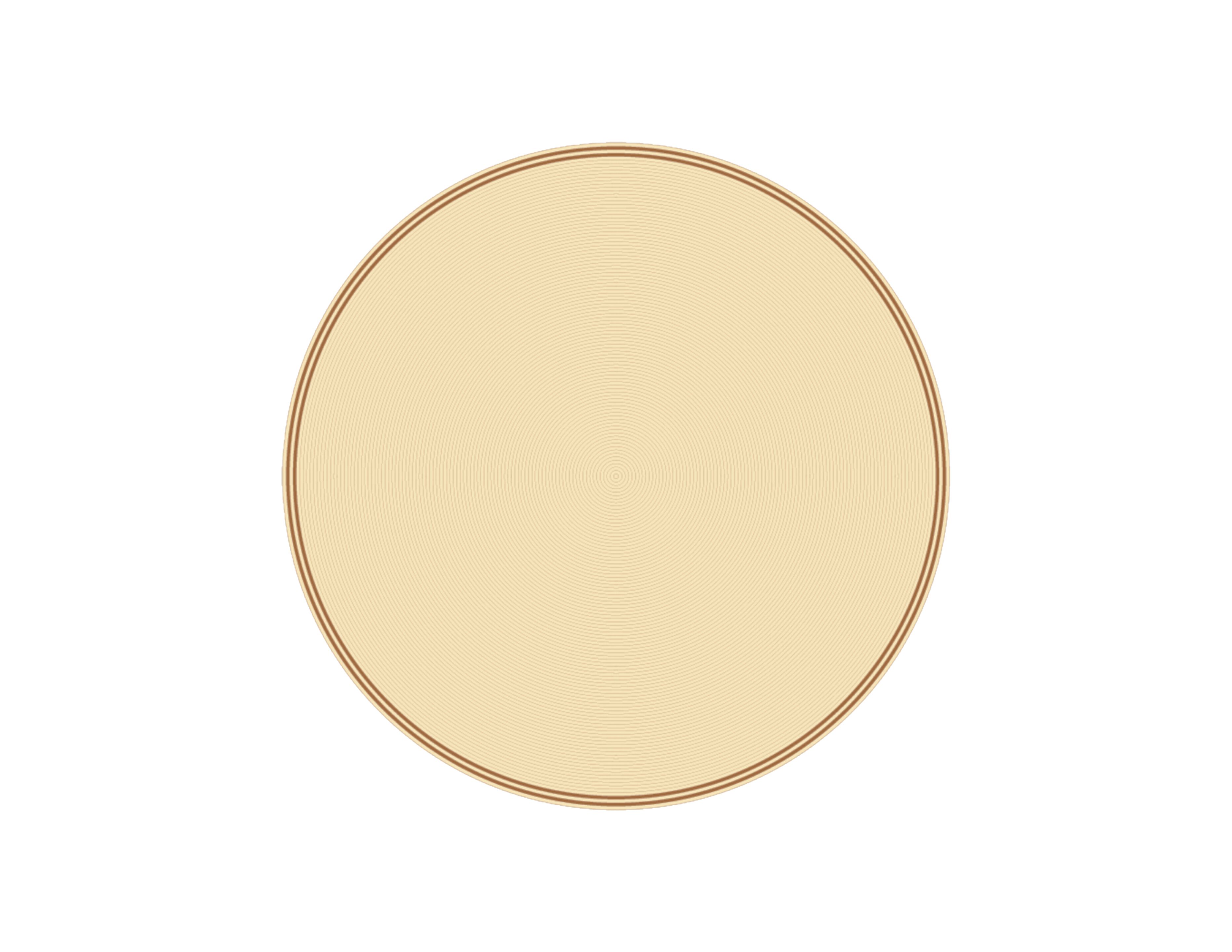 Открытый круглый сплошной цвет ковер YAAZ Yunn ARCH-00100369 - Вид №12