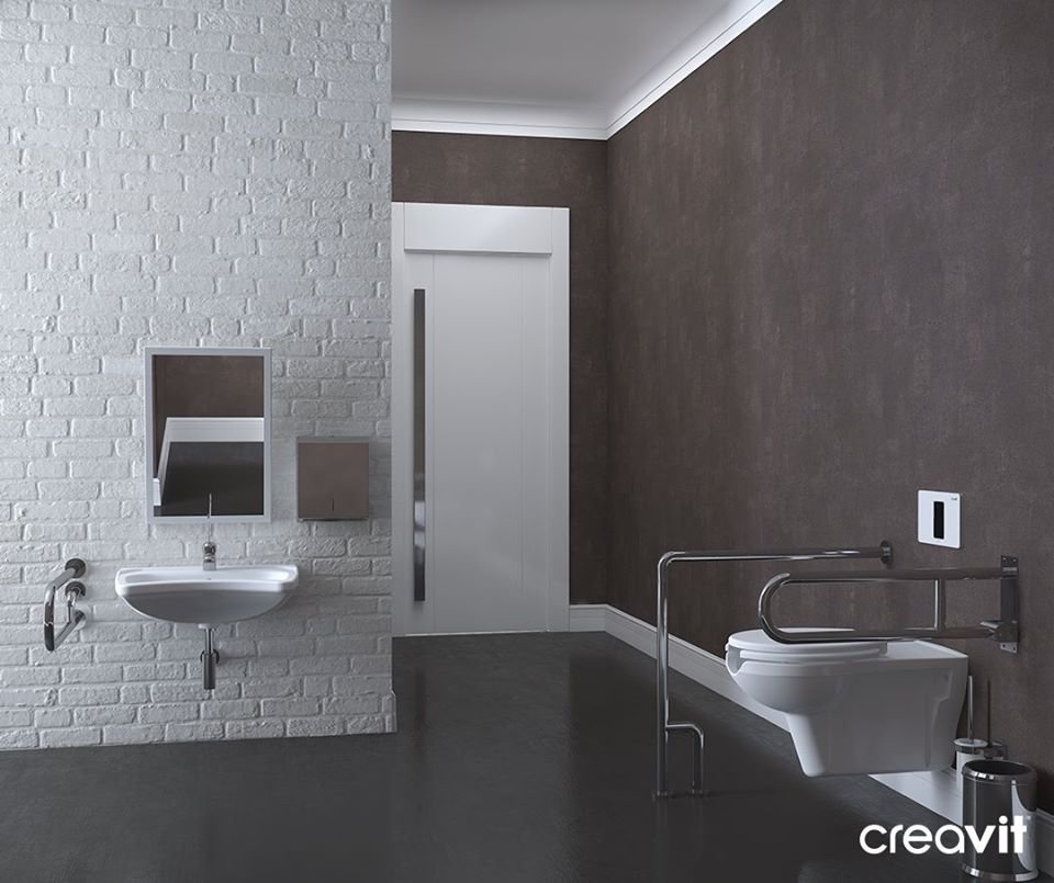 BD320-00CB00E-0000 Унитаз подвесной с биде для инвалидов Creavit  - Вид №7