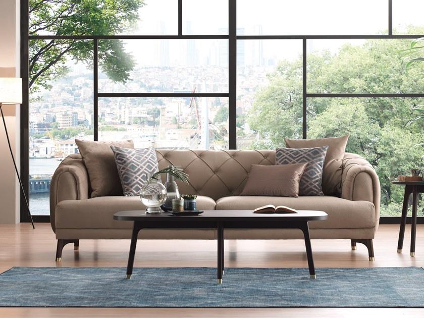 Enza Home Тафтинговый 3-местный диван из ткани Navona sun-id-1516562 - Вид №19