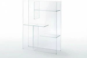 Glas Italia Отдельностоящий книжный шкаф из стекла