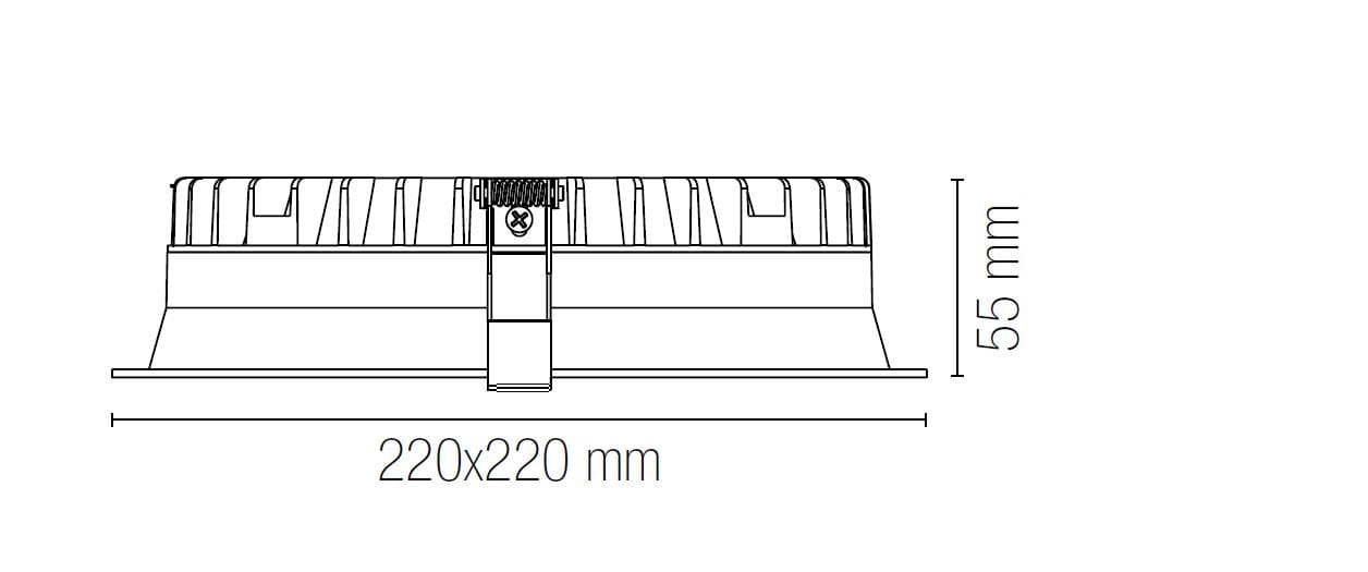 Литой алюминиевый утопленный квадратный прожектор Fan Europe Lighting INTEC ARCH-00090963 - Вид №5