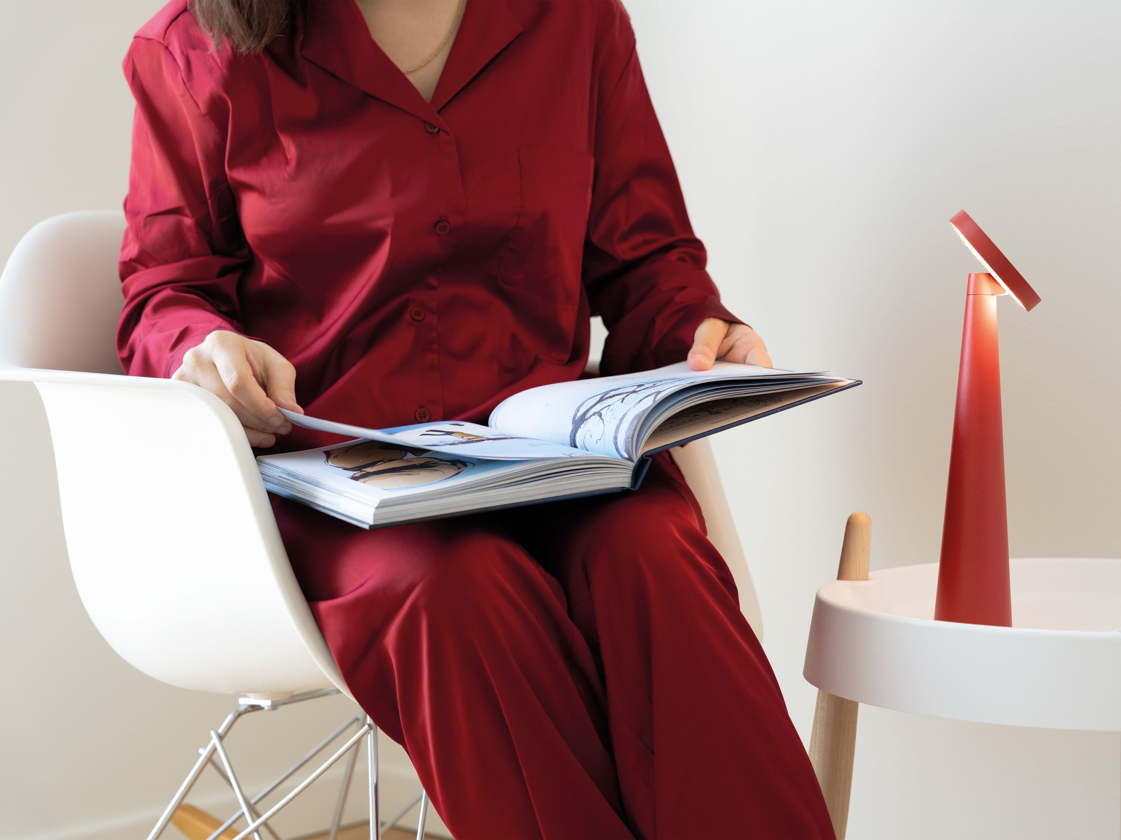 Алюминиевая регулируемая аккумуляторная батарея настольная лампа Zafferano ANGELINA ARCH-00050625 - Вид №7