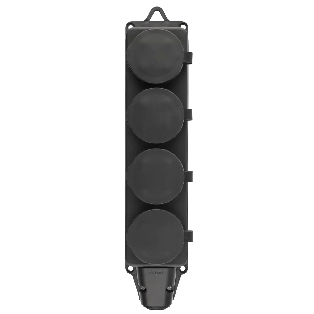 Каучуковая колодка Duwi на 4 розетки с защитой IP44 86245672 STLM-1437588 - Вид №3